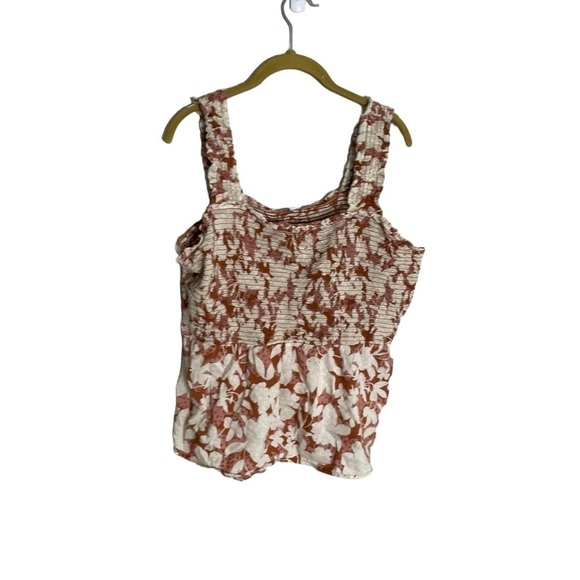 Old Navy Floral Ruched Tank XL - Picture 2 of 6